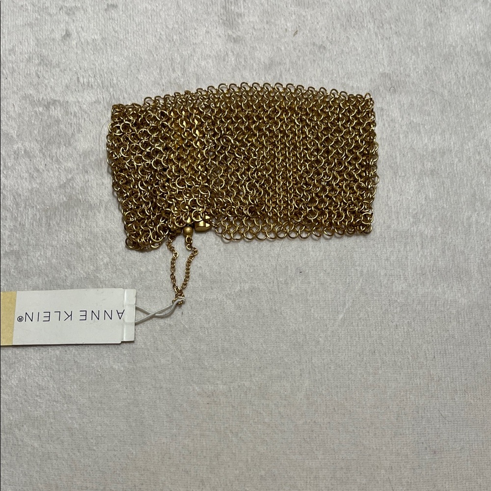 Anne Klein Gold Mesh Bracelet